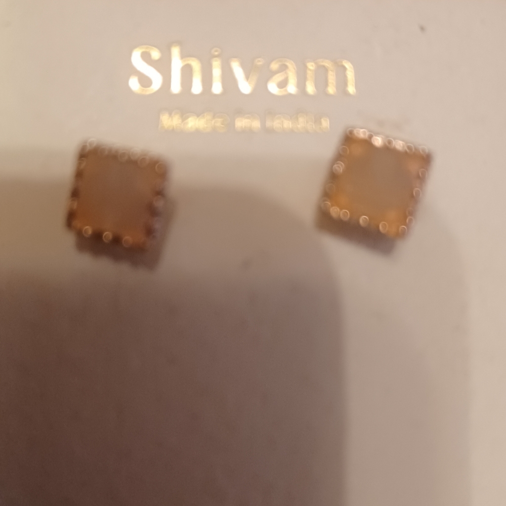 Shivani Pink Opal Studs